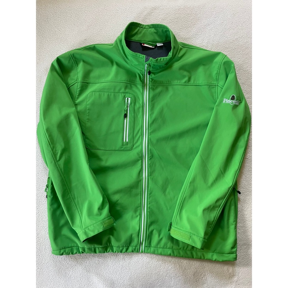Clique Mens 2XL Softshell Jacket Green Pinewild Country Club Logo Pinehurst‎ NC